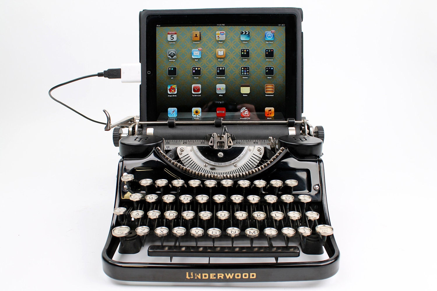USB Typewriter Computer Keyboard -- Underwood Portable A