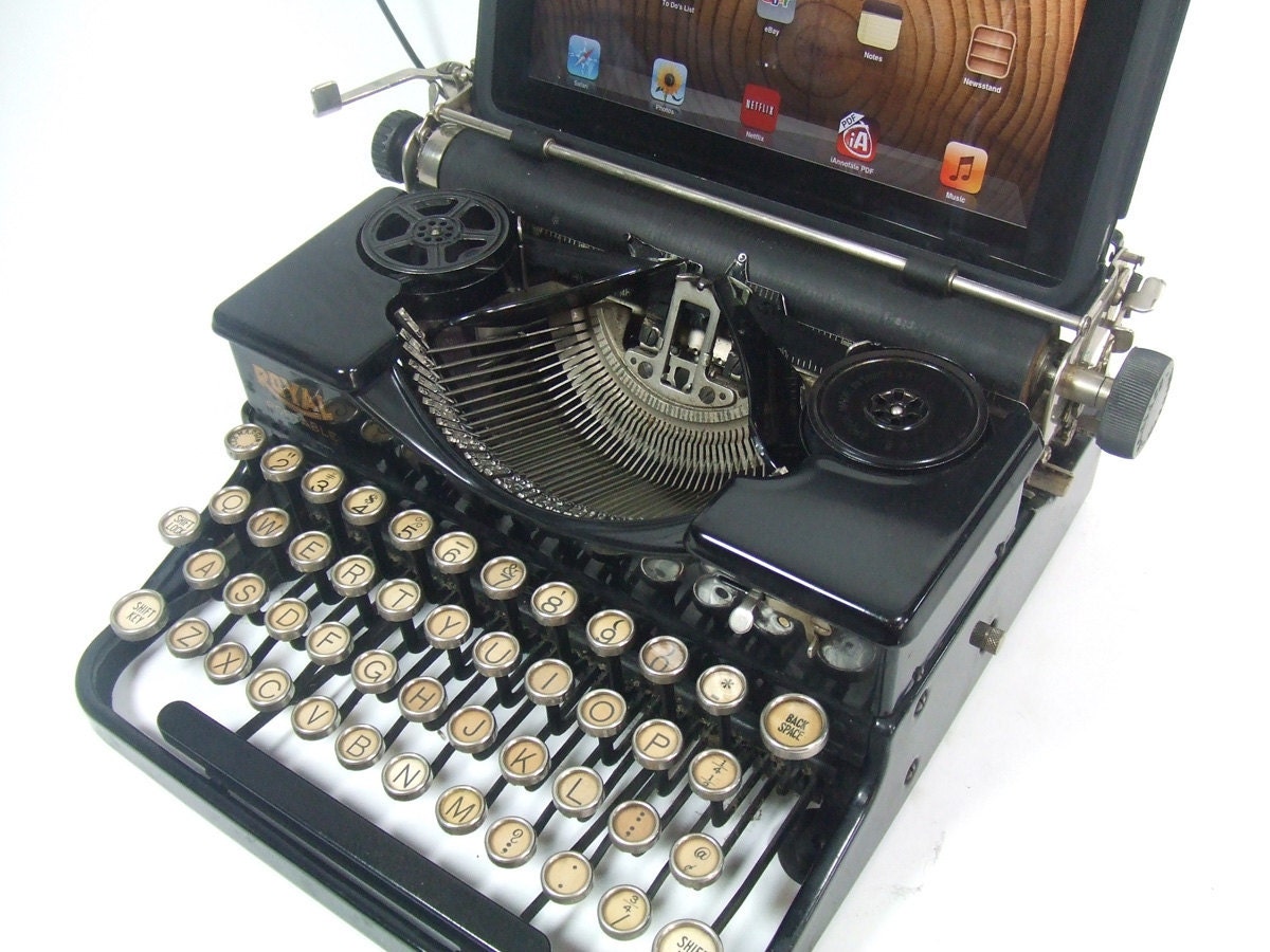 USB Typewriter -- Works like a USB keyboard -- Royal Portable c. 1930s