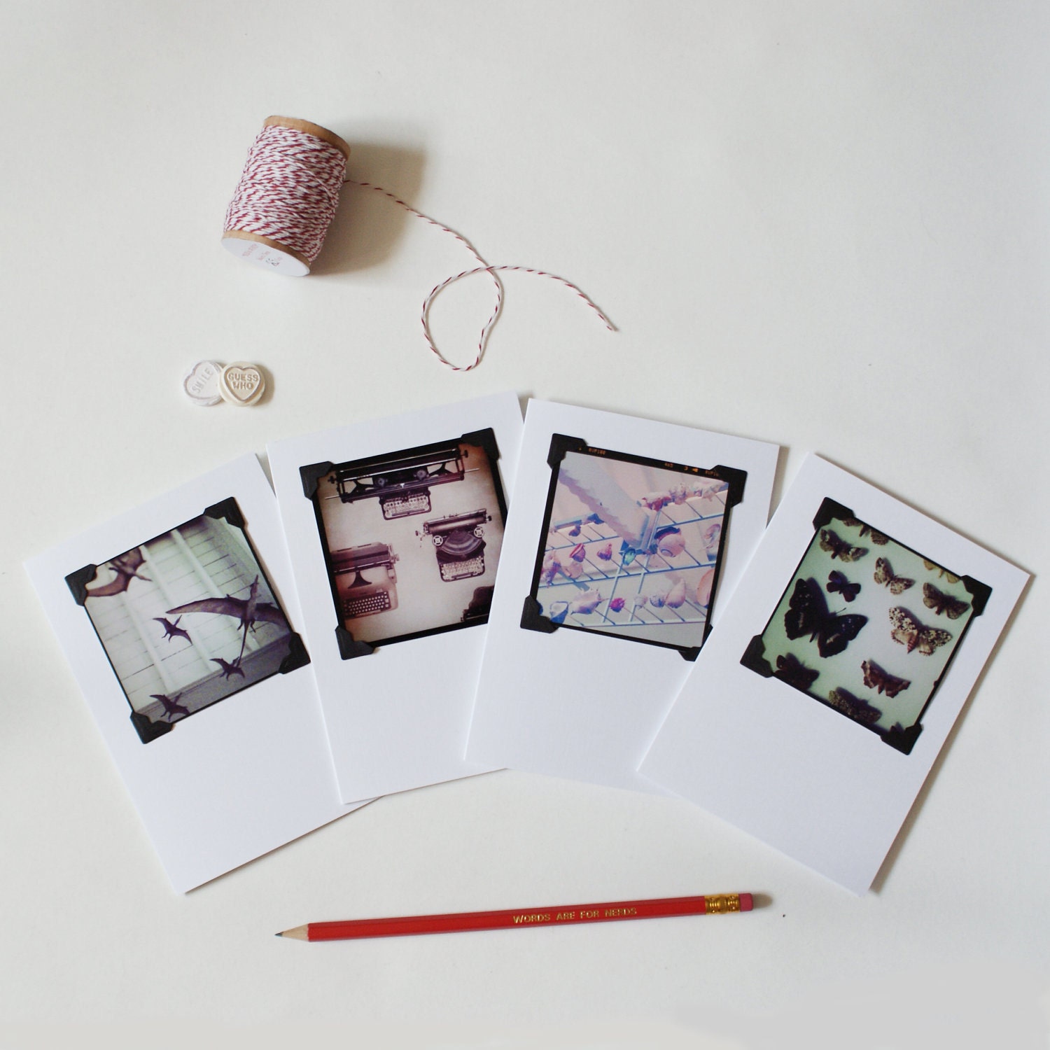 Vintage Photo Cards, Handmade Stationery