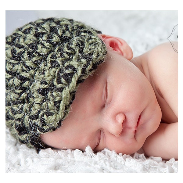 Baby Toddler Accessories, Baby Hat, Newborn Newsboy Cap - Black and Green, Camo colors, Children Clothing, Children Accessories,