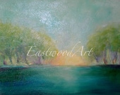 Through the Trees, Original Landscape Oil Painting