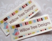 Custom Sew in Fabric Labels - Your logo and text - 30 LABELS