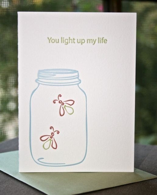 Firefly Letterpress Card