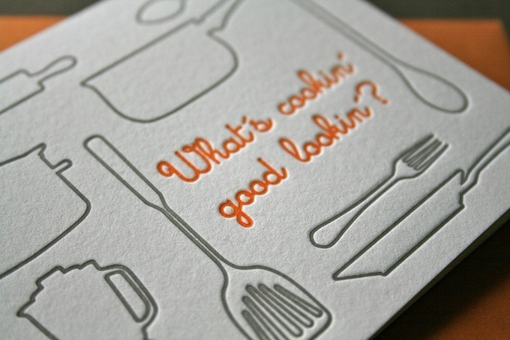Thinking of You Letterpress Card