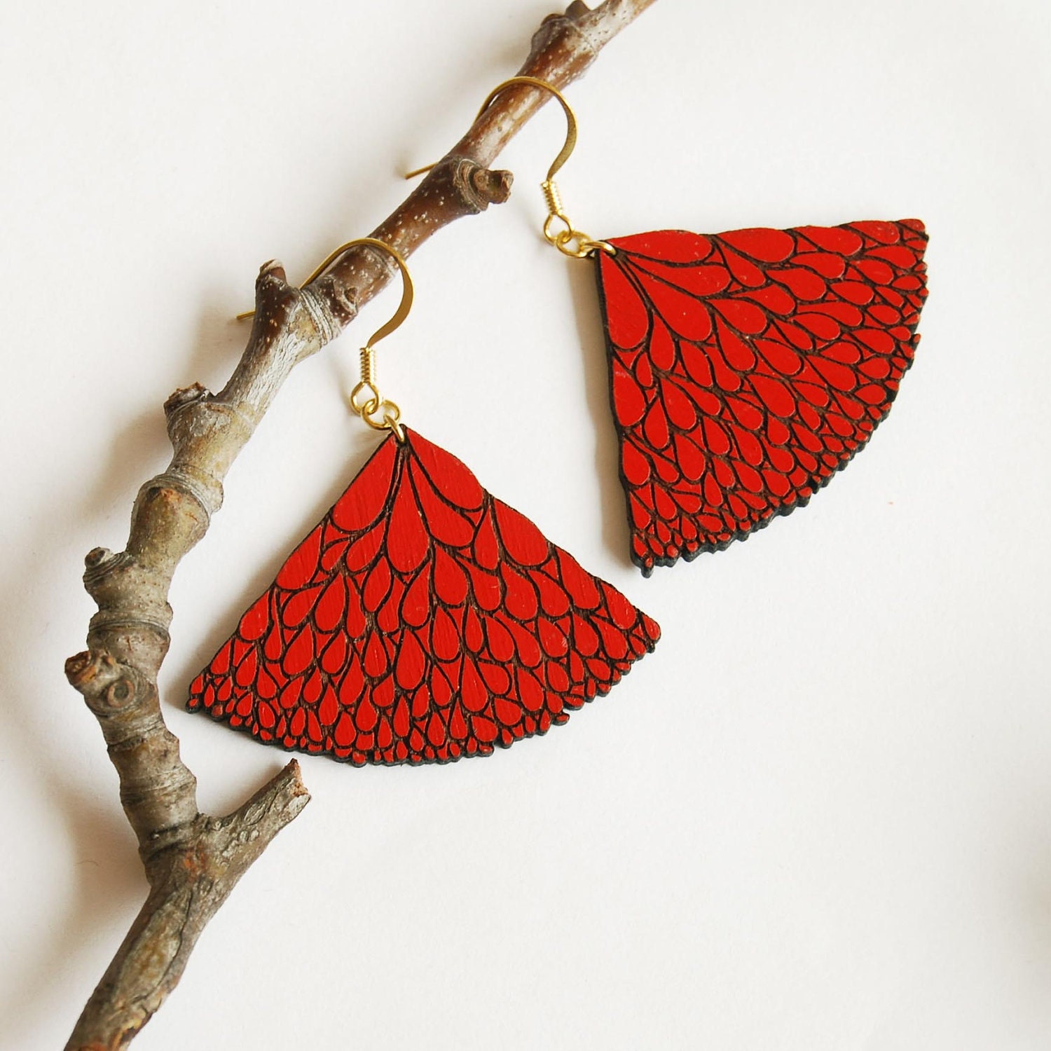 SEMIABANICO-red earrings