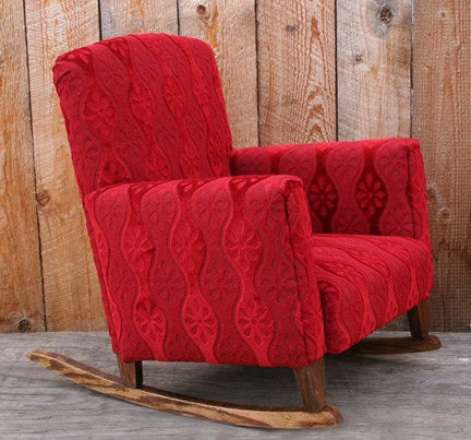Child's Upholstered Rocking Chair