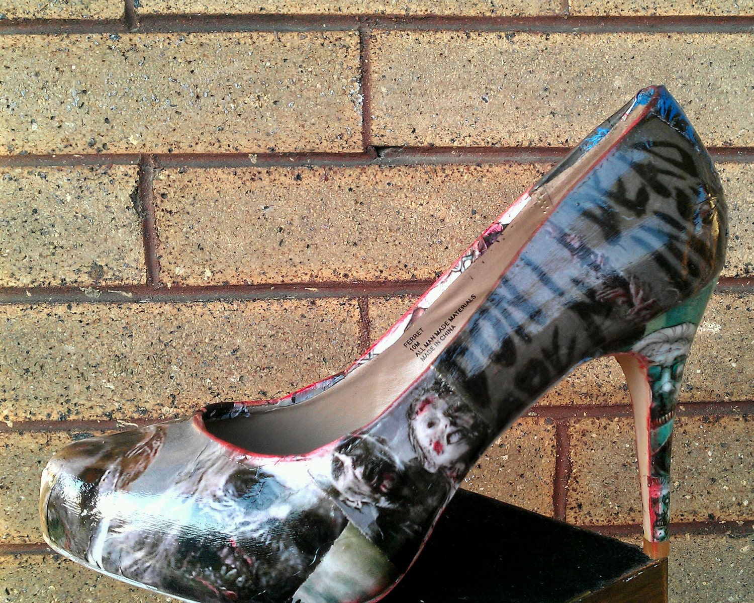 Walking Dead Shoes (prints- not vintage)