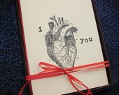 i heart you- card set of 10 // valentine