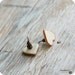 Post earrings -Turquoise Blue Hearts