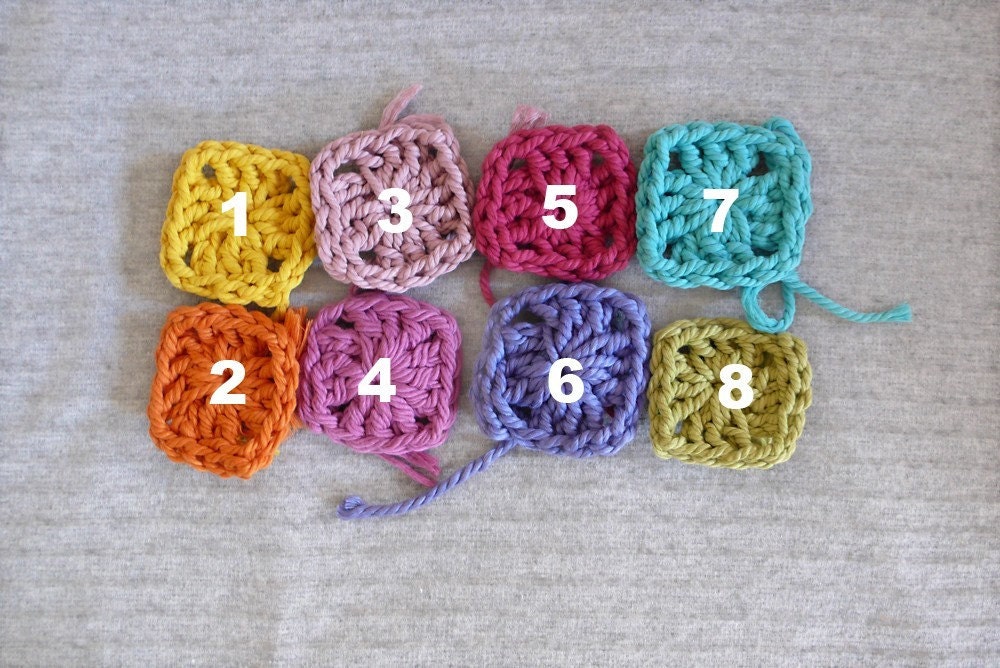 Crochet stool cover