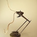 Steampunk Bipedal Chicken Walker War Machine with Pilot Victorian Wood Miniature on Base