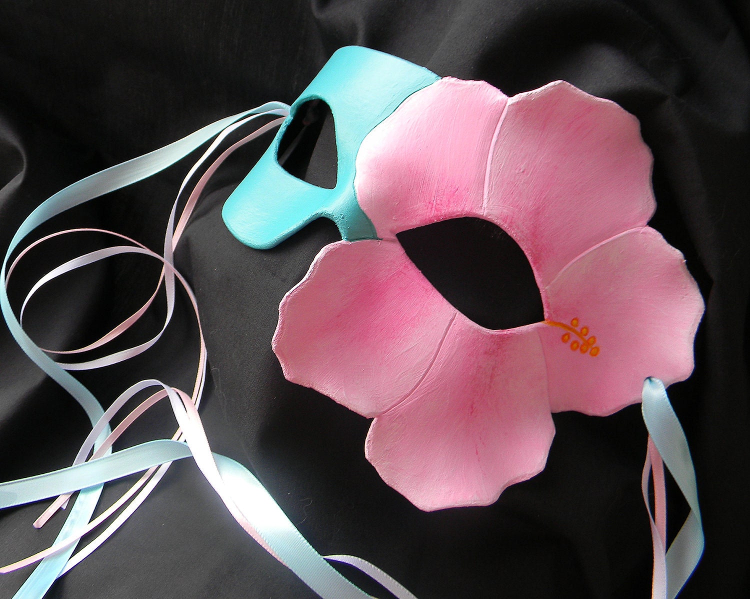 Pink Hibiscus Mask