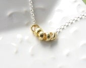 gold and silver necklace gold rings simple