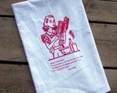 Julia Child quote tea towel