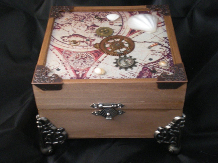 Steam By The Sea Steampunk Treasure and Trinket Box
