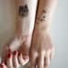 temporary tattoos - set of 7 fake cat tatts - cats - pussycat - kitten - kitty - cattoos
