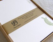 Letterpress Personalized Stationery (Set of 50) - Animals