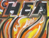 Miami Heat Painting by Justin Patten Sports Art Basketball