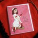 Get Well Soon - Pin Up Girl Greeting Card - blank inside