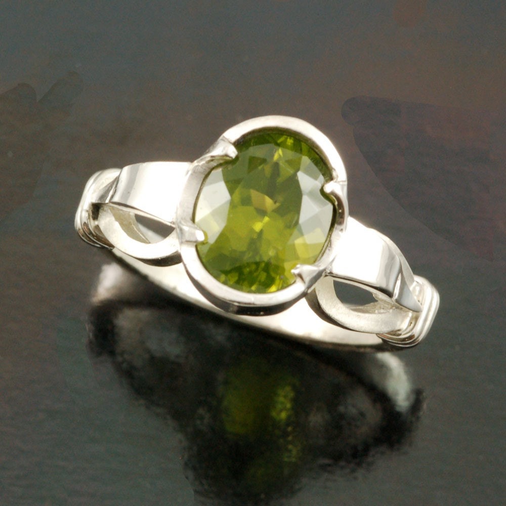 Peridot Sterling Silver Ring