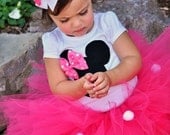 3 Piece Minnie Mouse Outfit - Hot Pink - Personalized