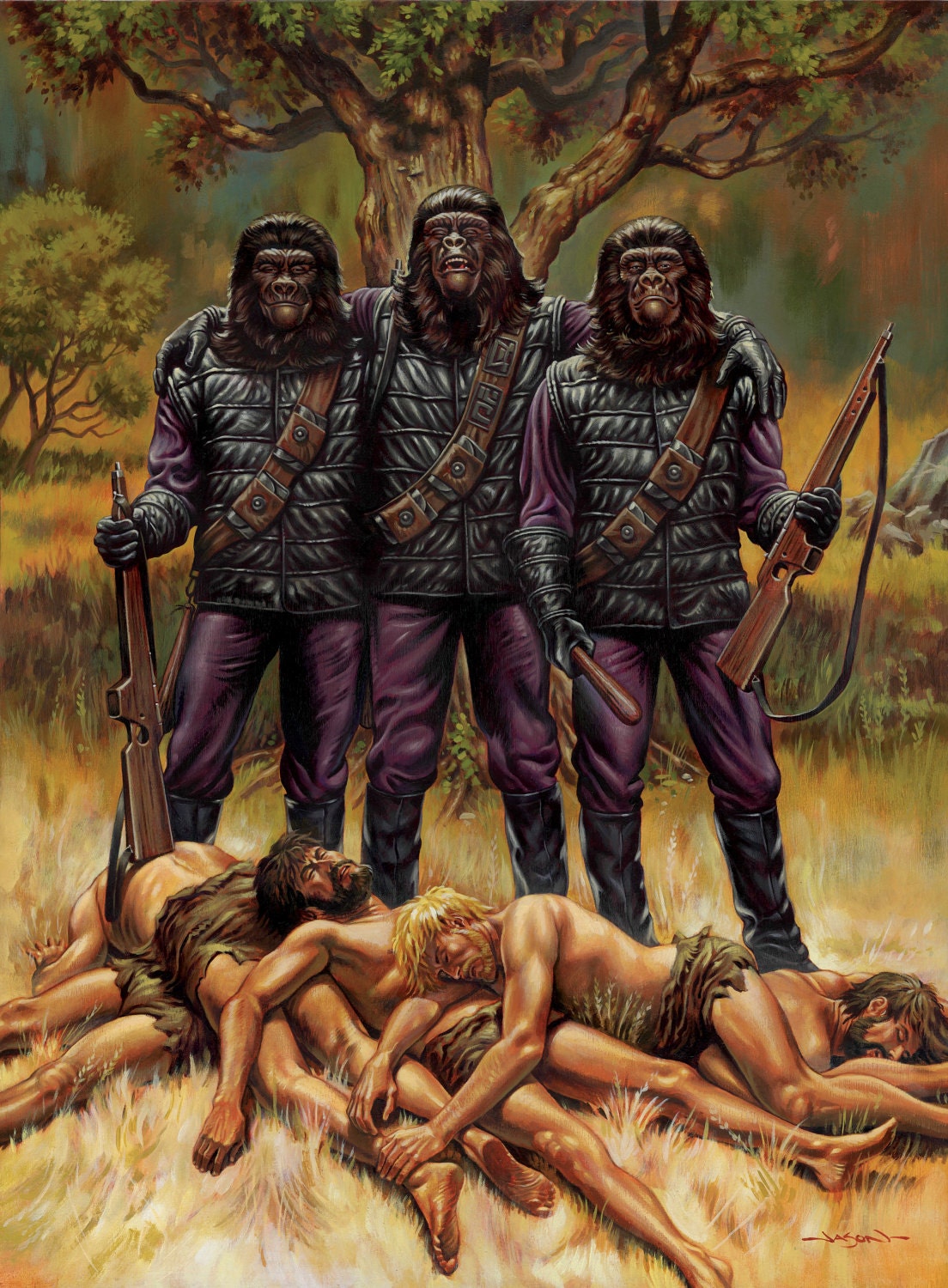 Planet of the Apes: Trophies - 16" x 22" limited edition giclee