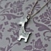 Personalized giraffe custom hand stamped necklace
