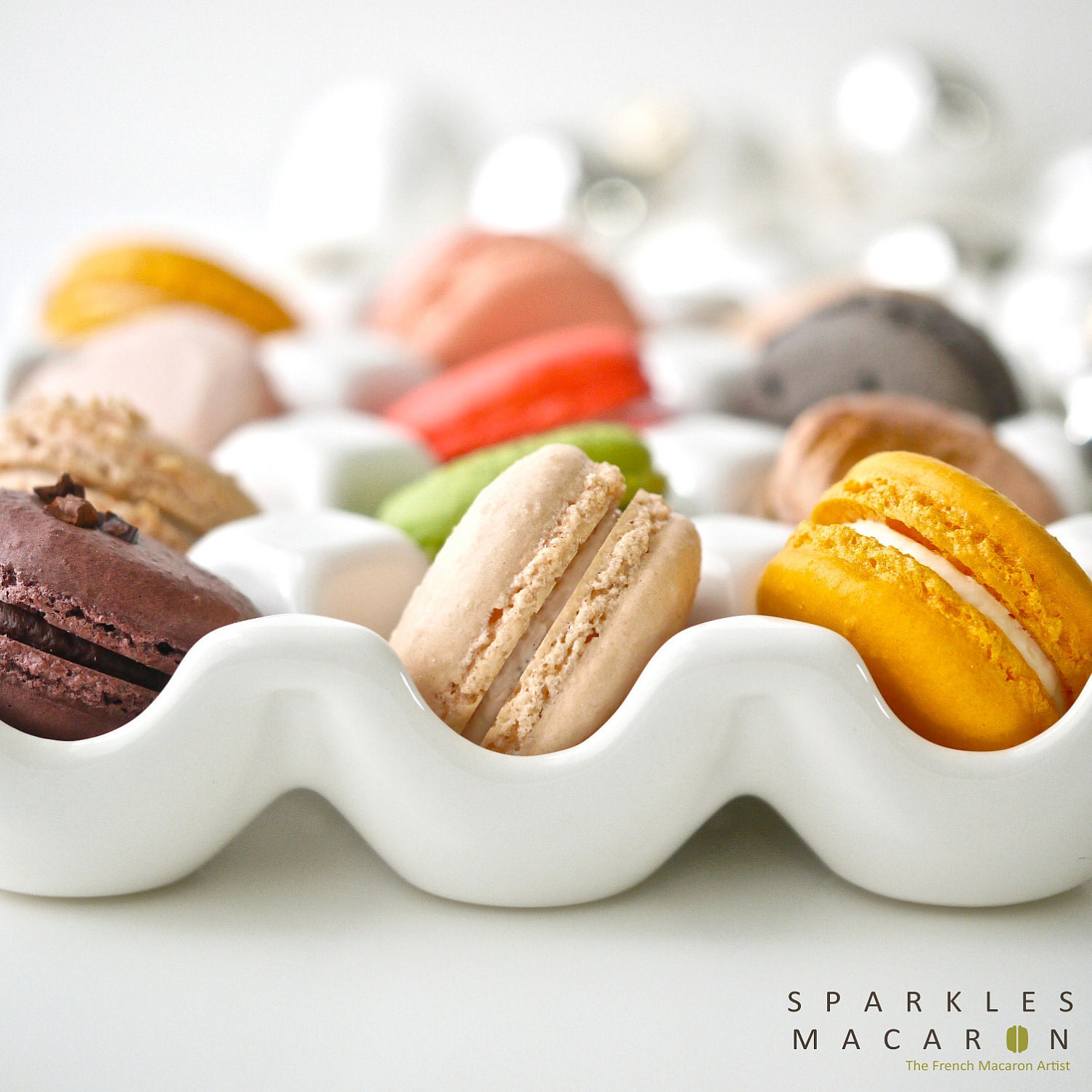 48 Assorted Regular French Macarons - Perfect for tea time - SparklesMacaron