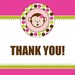 Printable Thank You Card - Mod Monkey Collection
