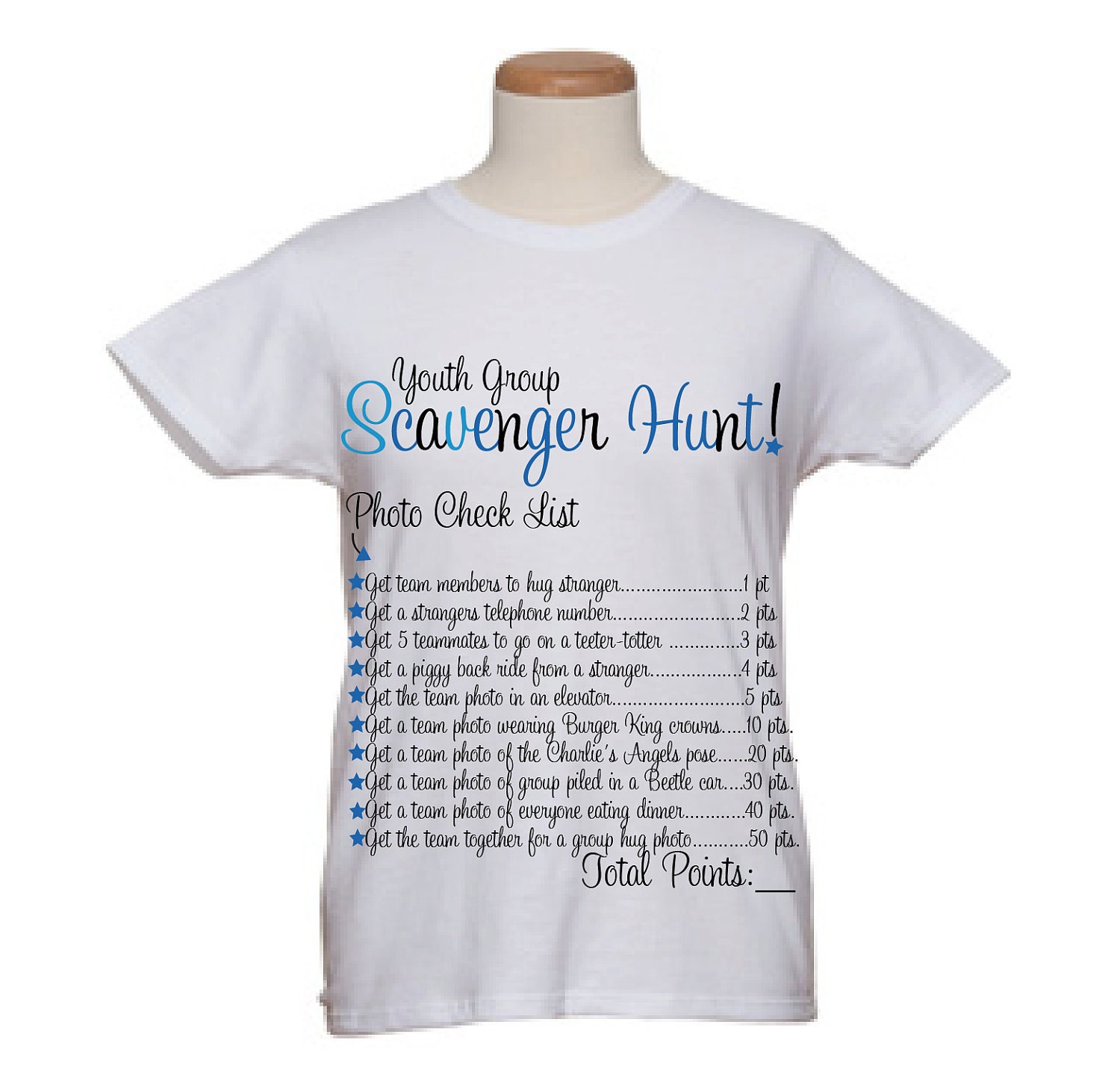 Event T Shirts Youth Group Scavenger Hunt