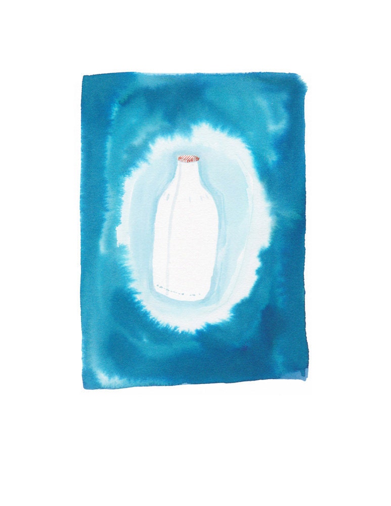 Milk bottle print