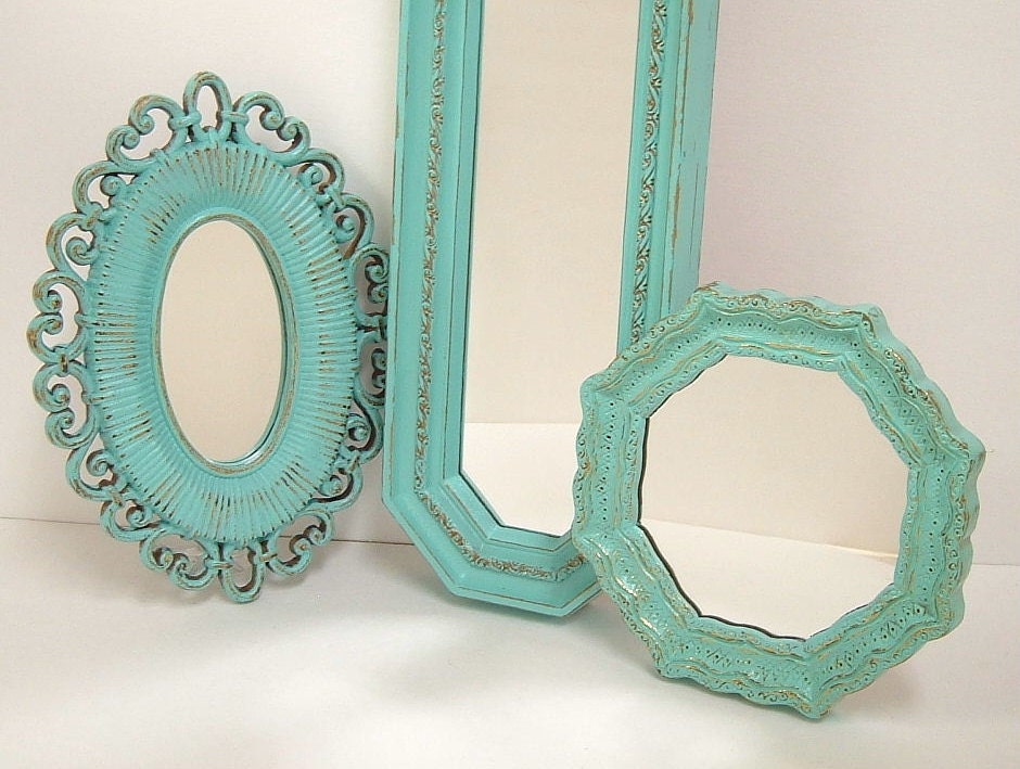 Shabby Chic Wall Mirrors Cottage Ornate by MountainCoveAntiques