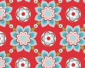 Sugar & Spice Red Sugar Floral by The Quilted Fish for Riley Blake, 1/2 yard