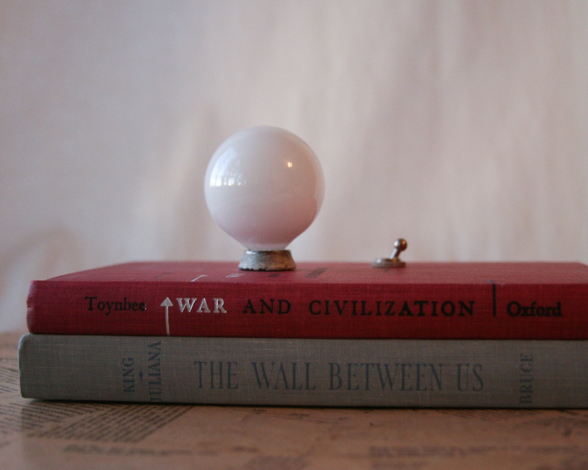 Clearance Sale - Hardback Book Lamp - War and Civilization