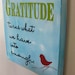 Handpainted Canvas Sign with Gratitude Quote