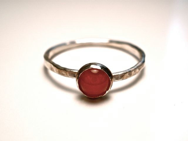 Carnelian Stacking Ring in SIZE 6