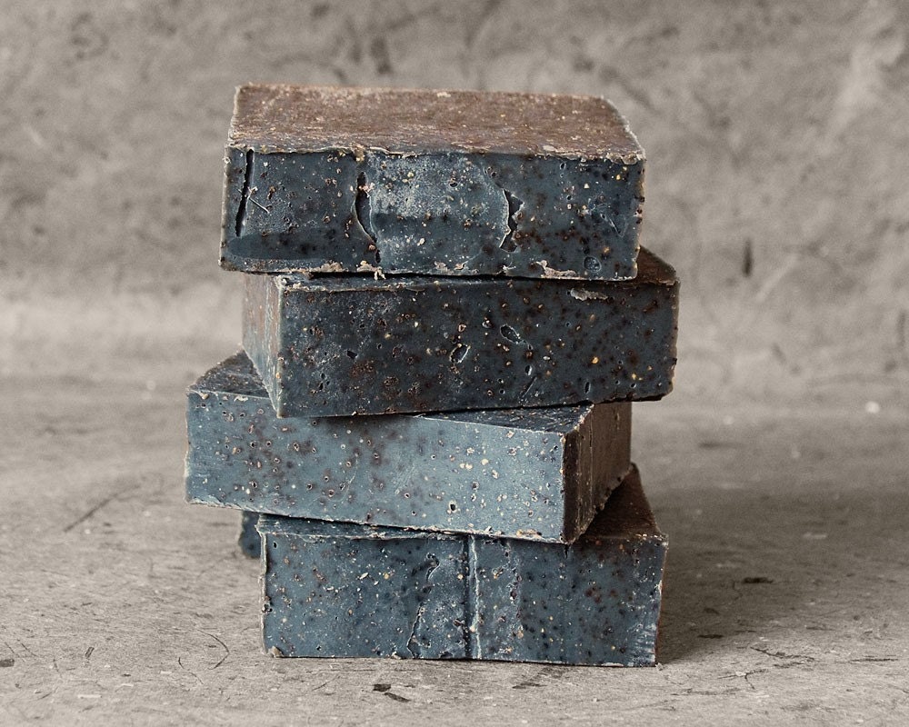 The Grit - Scrub Soap, Exfoliating Soap Bar, Hand Soap, Cold Process Soap with Activated Charcoal, Vegan Soap