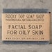 Facial Soap for Oily Skin  - All Natural Soap, Handmade Soap, Unscented Soap, Cold Process Soap, Oily Skin Soap, Vegan Soap