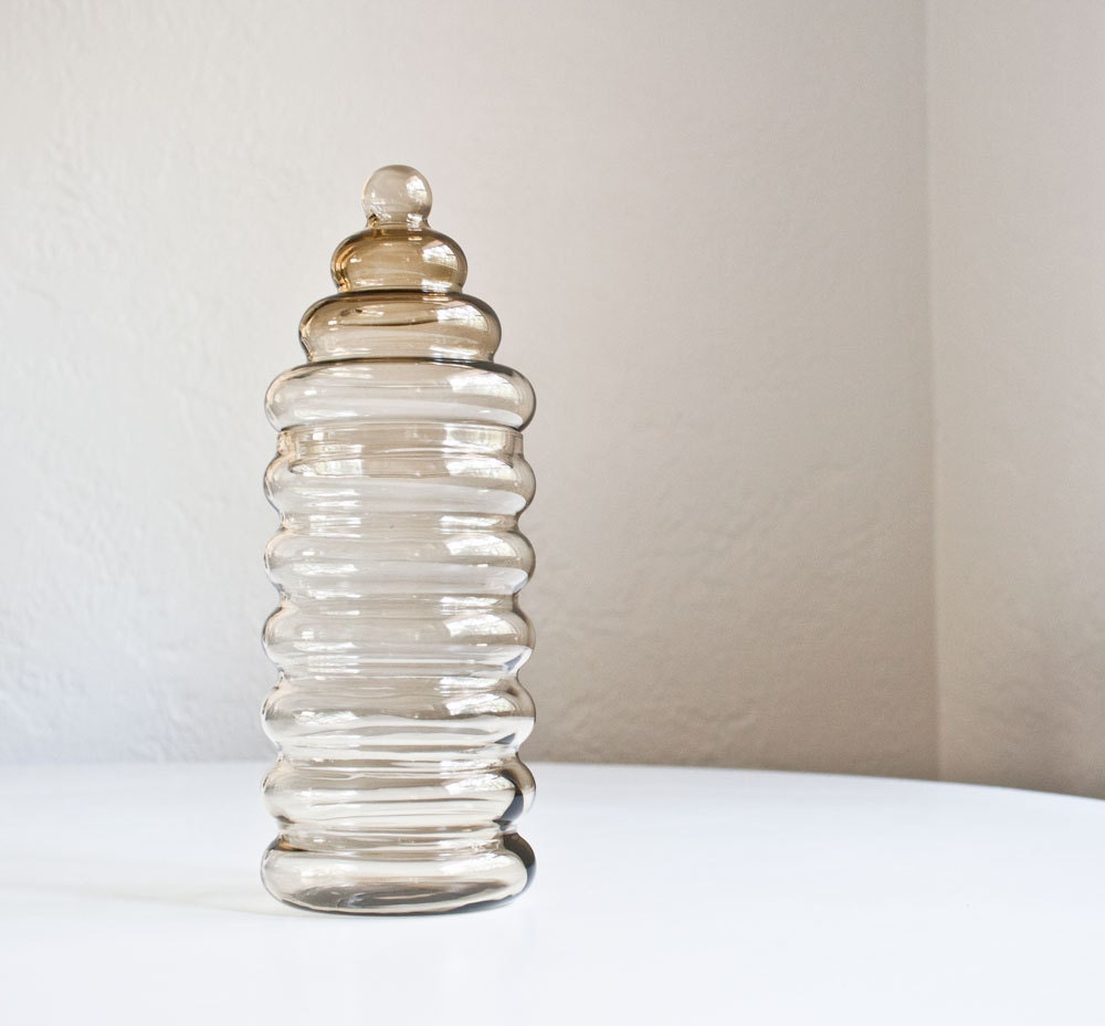 Vintage Danish Modern Holmegaard Glass Jar