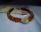 Sandal Wood and Citrine Bracelet