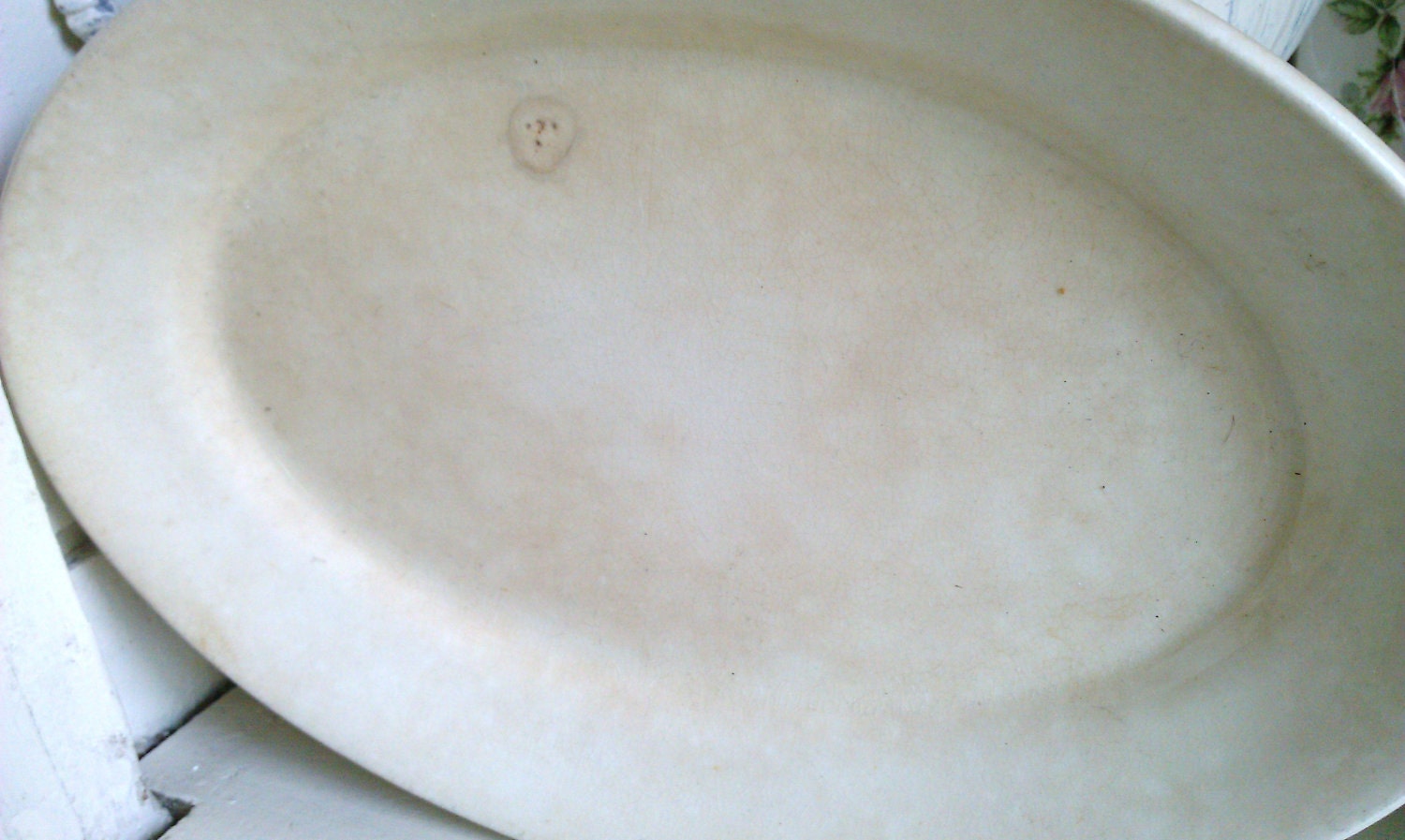Amazing Prairie Style Ironstone Platter