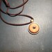 Large Zombie eye Necklace (Tan eye in antique brass bezel)