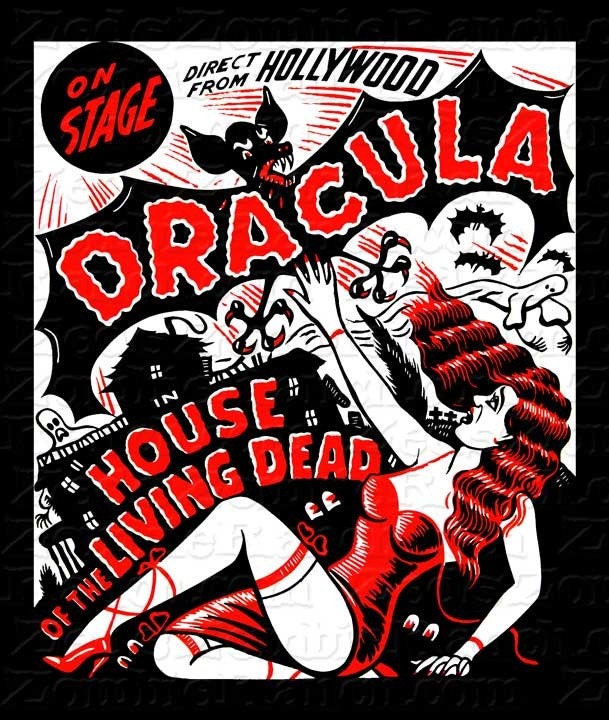 Dracula Vampire Vintage Poster T-Shirt