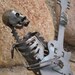 Zombie Skeleton Musician Guitar Solo Metal Sculpture