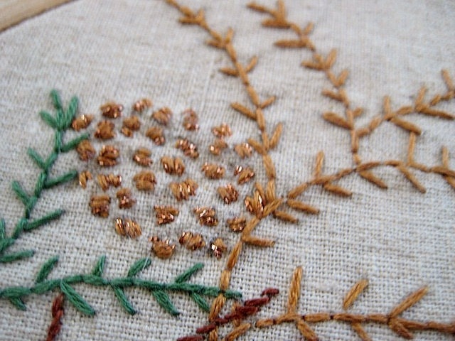 Pine Cones and Holiday Text Hand Embroidery Patterns in PDF format.