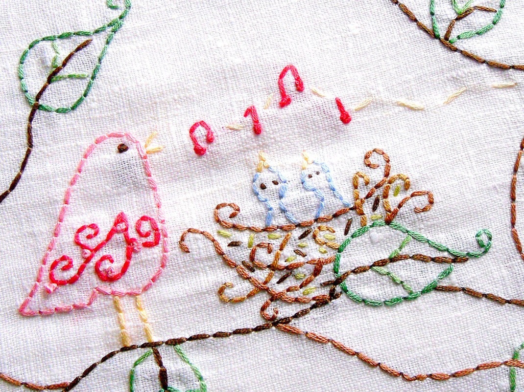 Love Birds Pattern Pack -- 3 Different designs --- Hand Embroidery Patterns -in PDF Format.