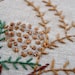 Pine Cones and Holiday Text Hand Embroidery Patterns in PDF format.