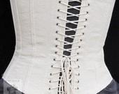 Civil War Lined Working Corset with Grommets - Custom Made