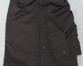 Black Shirt Men's Shirt 16" Neck Civil War NSSA Cowboy S105