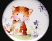 Playful Kitten Button